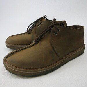 Clarks Street Nubuck Leather Crepe Casual Comfort Footwear Shoes Men's 10 M
